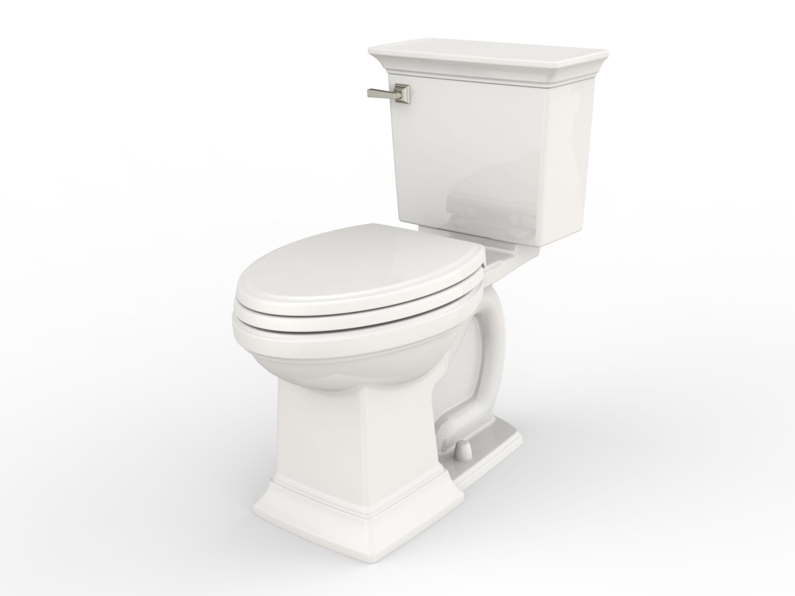 Town Square S Two Piece 128 gpf 48 Lpf Chair Height Elongated Toilet Less Seat WHITE